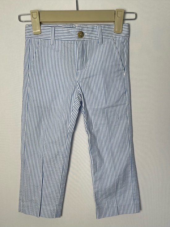 Janie and Jack Other - Janie & Jack Seer Sucker Pants Light Blue Stripe Cotton Boys Size 2T Preppy